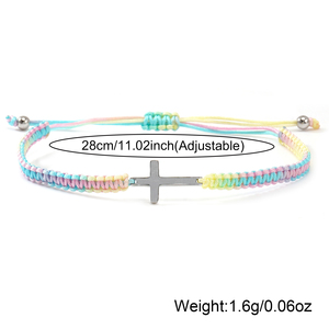 Go2boho Juego de Joyas para Parejas con Promesa de Amistad, Regalo de San Valentín, Pulsera Cruzada con Cuerda Roja y Negra a Juego, Accesorios para Mejores Amigos - Product Image 6