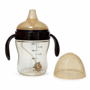 Biberon Yaya PPSU 240 ml, petit arc, calibre universel, anti-coliques, tétine à débit variable, sans BPA, 0-12 mois, avec poignée - Product Image 1