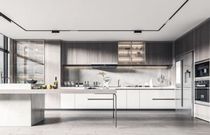 Meubles de cuisine modernes écologiques résistants à l'eau fabriqués en Chine, conception gratuite, îlot de cuisine, meuble de rangement pour restaurant - Product Image 2