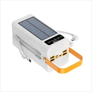 Solar <strong>Power</strong> <strong>Bank</strong> with Flashlight and Cables 30000mah Powerbank 50000mAh Solar Charger 60000mah Solar <strong>Power</strong> <strong>Banks</strong> for Phones - Product Image 1