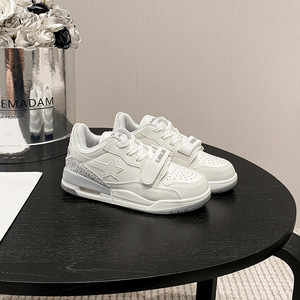 Chất Lượng Cao Tùy Chỉnh Màu Trắng Cao-Top Sneakers Màu Đen Sao Hợp Thời Trang Velcro Dây Đeo Leopard In Giọng Ren-up Đóng Cửa Cho Mùa Thu - Product Image 4