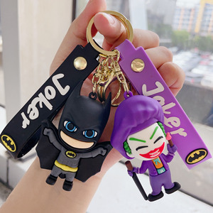 Cross border llavero de dibujos animados <span class=keywords><strong>Joker</strong></span> The Dark Knight figura de anime exquisito kawaii colgante hombres y mujeres llavero colgante joyería - Product Image 3