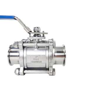 Schnelle Installation 3-teiliges gekapseltes SS304/SS316L Kugelventil 0-10bar Elektrisch Wasser 1/2''-4'' 180 3A/DIN 1 Jahr Garantie OEM - Product Image 1