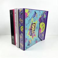 Carpeta de Anillas de Plástico Vintage con Logotipo Personalizado, Carpeta de Documentos Impermeable de 1.5 Pulgadas para Oficina Corporativa, Material Escolar con Solapa