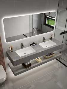 Nouveau meuble <span class=keywords><strong>de</strong></span> vanité <span class=keywords><strong>de</strong></span> salle <span class=keywords><strong>de</strong></span> bains <span class=keywords><strong>de</strong></span> luxe personnalisé meuble <span class=keywords><strong>de</strong></span> vanité à double évier à panneau <span class=keywords><strong>de</strong></span> roche unité <span class=keywords><strong>de</strong></span> salle <span class=keywords><strong>de</strong></span> bains lavabo d'évier - Product Image 4