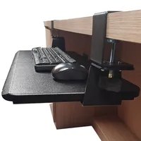 Baki Keyboard Komputer Penjepit Di Bawah Aksesori Meja