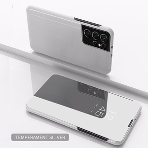 Coque de téléphone portable ultrafine, vue miroir en cuir, pour <span class=keywords><strong>Samsung</strong></span> Galaxy S20 <span class=keywords><strong>S21</strong></span> <span class=keywords><strong>Ultra</strong></span> - Product Image 5