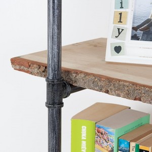 Pipe <strong>Shelf</strong> Rustic Floating Ladder Bookshelf <strong>Book</strong> <strong>Shelves</strong> Rustic Wall Mount Industrial Pipe <strong>Shelf</strong> Metal Steel Diy Vintage <strong>Black</strong> - Product Image 4