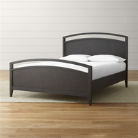 Cadre de lit simple réglable de style scandinave minimaliste avec tête de lit, matériau écologique, taille et couleur personnalisables