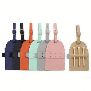Outdoor Bag Pu Leather Holder With 4 Tee Slots Golf Accessories <b>Gift</b> for Golfer Men Women - Product Image 3