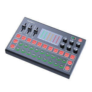 Nouvelle arrivée M9 Carte son professionnelle à réduction de bruit avec éclairage RVB filaire pour le streaming en direct, l'enregistrement en studio et les smartphones - Product Image 5