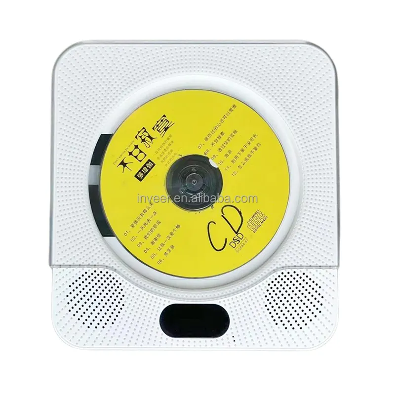 เครื่องเล่น CD เอาต์พุต Hi-Fi สเตอริโอ2*5วัตต์พร้อมลำโพงที่มีฟังก์ชั่นวิทยุ BT และ FM การออกแบบส่วนตัวของ Inveer