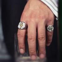 Bague Trident Rétro pour Homme en Tungstène Électroplaqué, Style Hip-Hop Audacieux, Furie Glacée de Poséidon, à Bout Ouvert pour l'Index