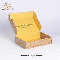 Webest Recycelbare Wellpappe-Versandbox Grüne Versandbox Versandtasche Geschenkbox