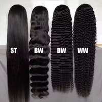 Perruques de cheveux humains naturels vietnamiens non traités, sans colle, avec dentelle frontale complète, pré-épilées, 13x4, Remy Hair, perruque frontale HD Lace TC/WI