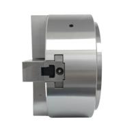 Mandrin hydraulique creux haute vitesse à 4 mors 4S-12 A8, serrage 34-304 mm pour tournage CNC de pièces spéciales en tube carré