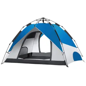 Tenda da campeggio impermeabile da campeggio per bambini con tenda da campeggio per 4 persone