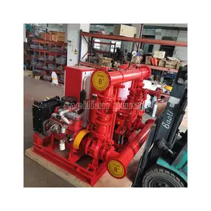 160kw Fire Fighting Equipment Diesel Engine Driven Fire Pump With Control Panel