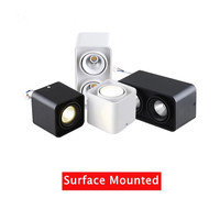 Miboxer — spot lumineux LED carré, lampe à double tête réglable, montage en Surface, ampoule GU10