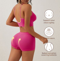 Ensemble de sous-vêtements de yoga personnalisés pour femmes - Style sportif et décontracté, tissu respirant, coupe flexible. Parfait pour les entraînements.