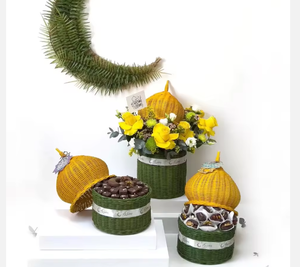 Décoration de mosquée en rotin de haute qualité pour le Ramadan, panier-cadeau pour la décoration islamique, logo personnalisé, couleur du Vietnam, vente en gros - Product Image 4