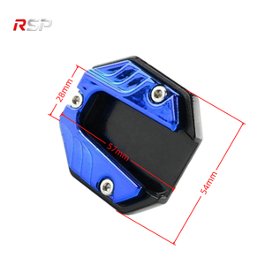 RSP Support de béquille latérale universel pour <span class=keywords><strong>moto</strong></span> en alliage d'aluminium CNC, plaque d'agrandissement antidérapante, pour rénovation/amélioration - Product Image 2
