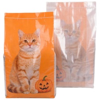 Sacs tissés en polypropylène blanc laminé BOPP personnalisés, sacs d'alimentation animale de 50 kg, emballage pour volailles, sacs d'alimentation pour poulets, haute résistance à la traction