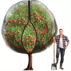 Sac en filet de protection moderne en nylon avec fermeture éclair pour fruits, légumes, arbres, raisins, anti-parasites et anti-oiseaux pour le jardinage - Product Image 4