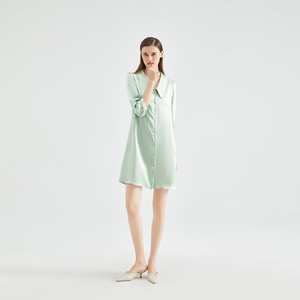 <span class=keywords><strong>Camicia</strong></span> da <span class=keywords><strong>notte</strong></span> <span class=keywords><strong>di</strong></span> <span class=keywords><strong>seta</strong></span> sexy calda personalizzata 16/19/22 gelso per le donne - Product Image 4