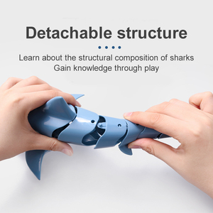 2.4G Simulação <span class=keywords><strong>RC</strong></span> Shark Fish Toys Piscina Banheiro <span class=keywords><strong>RC</strong></span> Boat Water Toys Controle Remoto Tubarão brinquedos para crianças - Product Image 4