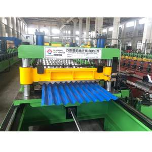 Haute vitesse 0-30 <span class=keywords><strong>m</strong></span>ètres/minute Nu-Wave ondulé panneau de toit feuille tuile faisant la Machine 850 toit panneau mural rouleau formant la Machine - Product Image 3