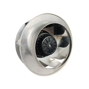 Kiron 560mm ventiladores centrífugos curvados para trás, ventilador de alumínio para purificador de ar, ventilador de refrigeração centrífuga com lâmina