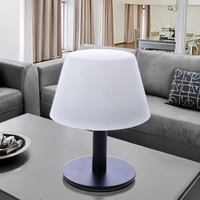 Lampe de table LED sans fil rechargeable moderne de haute qualité avec contrôle tactile ABS et métal pour chambre à coucher