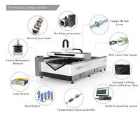 Machine de Découpe Laser Fibre CNC Gweike LF1325LC pour Métaux et Non-Métaux, Acier Inoxydable et Acier au Carbone 1000W