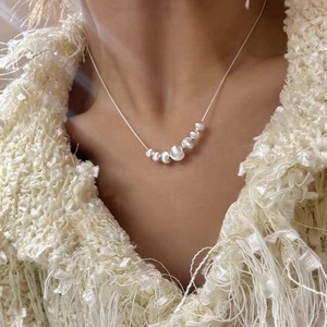 Collar de plata de ley S925 con diseño de hueso de serpiente, cuentas de ojo de gato cepilladas, cadena para clavícula, para mujer, uso diario. - Product Image 2