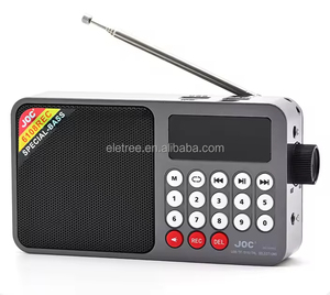 JOC-6108ERC Joc Petit portable Full Bass Radio Mp3 Rechargeable Fm Radio avec fente pour <span class=keywords><strong>carte</strong></span> Sd - Product Image 4