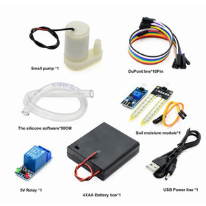 Kits d'arrosage, module d'irrigation automatique avec capteur d'humidité du sol, pompe à eau de jardin alimentée par USB, tuyau de 1/2 pouces en plastique - Product Image 4