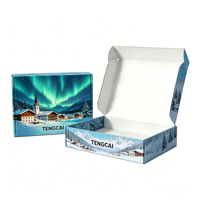 Fabricant de grandes boîtes en carton imprimées colorées pour vêtements, boîtes d'expédition personnalisées en carton ondulé avec logo, emballage