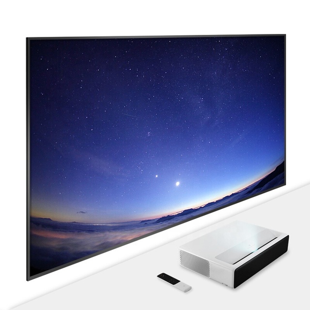 Home Theater ALR 4K 16:9 Black Diamond Fixed Frame Projector Projection Screen for Home Cinema