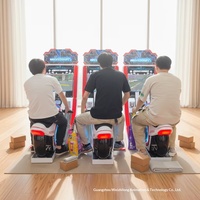 Machine de jeu de course de motos pour enfants à monnayeur, pour usage intérieur, vendant des motos de divertissement pour enfants à conduire