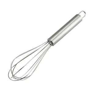 High Quality Non-Stick Stainless Steel Baking Tool Manual Rotating Egg Whisk Beater