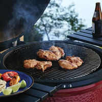 MCD 18 pouces Flip Rotating BBQ Grill Pliant Kamado Céramique Extérieur Acier Inoxydable BBQ Grill