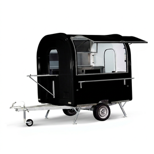 Remorque alimentaire mobile de style capsule moderne pour la vente de bonbons, 4,8 m, avec structure en acier inoxydable et compartiments isolés en aluminium et fibre de verre - Product Image 1