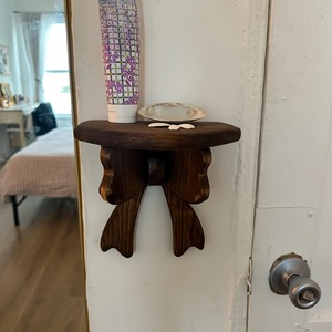 <b>Wall</b> Mounted Shelf Butterfly Shape No Drill <b>Display</b> Rack For Cups Flowers <b>Wall</b> Decoration Storage Organizer - Product Image 3