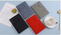 Carnet A5 en PU avec porte-stylo, agenda professionnel personnalisable pour le bureau, l'école et les fournitures scolaires