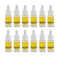 HOPECK 5ML Cylindrique Moulage Clair Huile Essentielle/Sérum/Vernis À Ongles Bouteilles En Verre 18/410 Collier Pipette Compte-gouttes Soins De La Peau