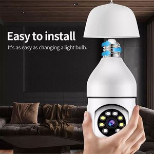 Caméra intérieure sans fil E27 Réseau 2.4G WiFi 360 degrés Mini système de sécurité domestique Ampoule haute définition - Product Image 6
