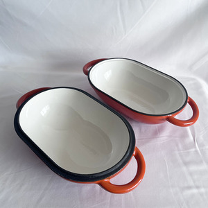 Marmite <span class=keywords><strong>en</strong></span> <span class=keywords><strong>fonte</strong></span> émaillée pour rôtir et cuire le pain, pot <span class=keywords><strong>en</strong></span> métal, outil de cuisson pour la maison et les restaurants - Product Image 5