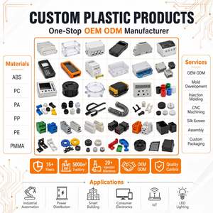 Custom <b>Plastic</b> Injection Molding Parts for Machine <b>Enclosures</b> Black ABS PP PC Housing Components - Product Image 2