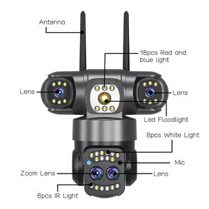 Yoosee APP 6MP Ultra HD 10X光学ズーム360 ° PTZ CCTV IP防犯カメラ3レンズ内蔵マイクホーム屋外ワイヤレス - Product Image 2